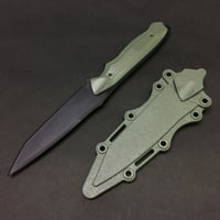 【グリーン】ニムラバスタイプ　ダミーナイフ 　ハードシース付