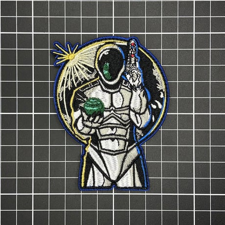 宇宙人　記念章　パッチ　ベルクロワッペン