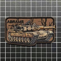 【M1A2　ABRAMS戦車】ベルクロワッペン マジックテープ　パッチ