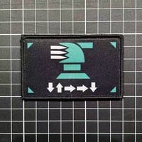 【↓↑→→↓】ベルクロワッペン マジックテープ　パッチ