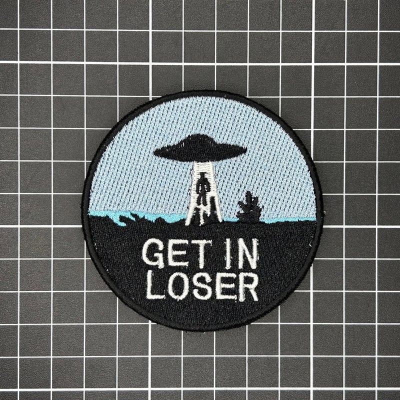 宇宙マジックテープ・UFO・GET IN LOSER 記念章 パッチ ベルクロ
