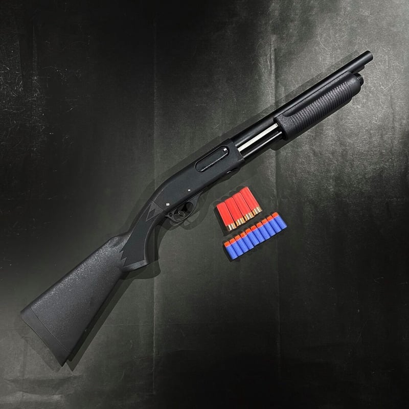 AKA・R1】M870型 高品質スポンジダーツ・単発式ポンプアクション
