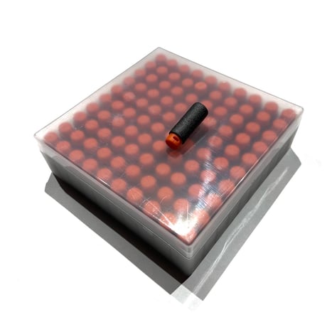 【13x38mm】ショットダーツ　100発収納箱付きセット　弾頭穴空きタイプ
