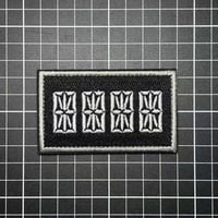 カスタム用ナンバープレート　記念章　パッチ　ベルクロワッペン マジックテープ