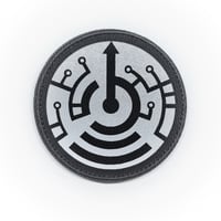 【μ4 mu-4 デバッガー】SCP財団所属機動部隊　ベルクロワッペンシンボル　反射文字　ベルクロワッペン　マジックテープ　識別章