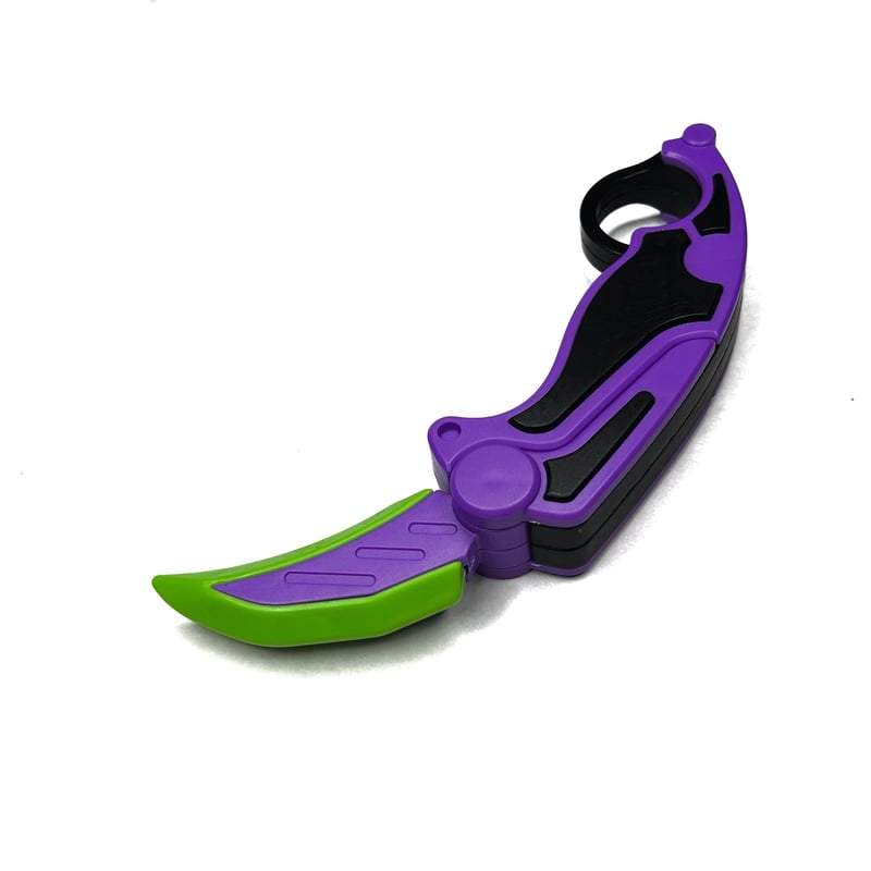 コンパクトカランビット 折り畳みギミック プラスチックとゴム製