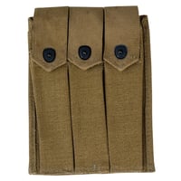 【WW2米軍】トンプソンM1短機関銃用３連マガジンポーチ 複製品