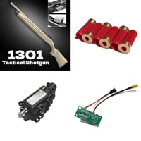 【LEHUI・1301】備品パーツ・薬莢　電子制御基盤　バッテリー 　Tactical semi-automatic（タクティカルセミオート）ショットガン風電動トイガン用