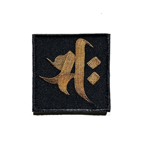 【種子（ビージャークシャラ）】阿弥陀仏　大勢至菩薩　観音菩薩　5x5㎝　刺繍ベルクロワッペン