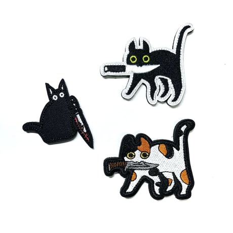 『Cats Ruining Your Day（1日を台無しにする猫たち）』ベルクロワッペン