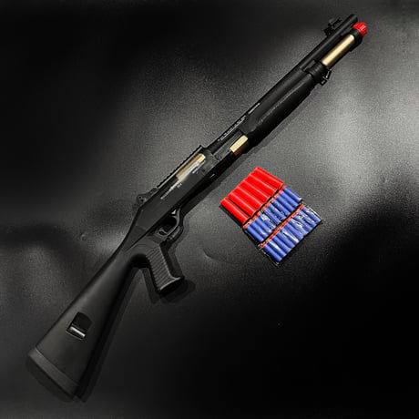 【UDL・XM1014・固定ストック版】スポンジダーツ・単発式ポンプアクションショットガン