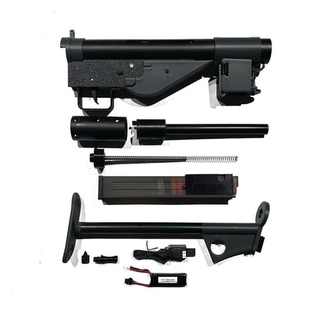 【ASAKO】STEN MK.II ステンマーク2 短機関銃　電動モデルガン　ライブカート