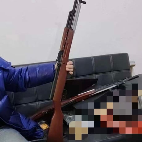 SKS風排莢モデルガン　銃剣付き