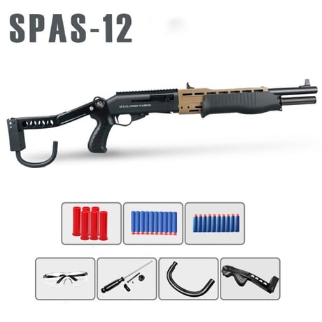 UDL製スパス（SPAS12）ライブカート・単発式ポンプアクション ショットガン トイガン