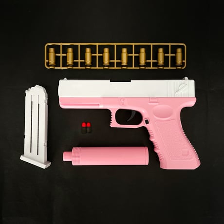 【力維玩具・GLOCK18】スポンジダーツ・エアコッキングピストル