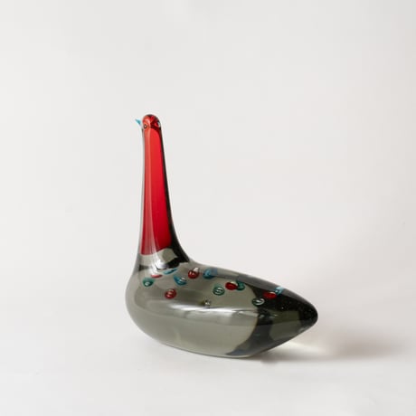 crimson-necked bird