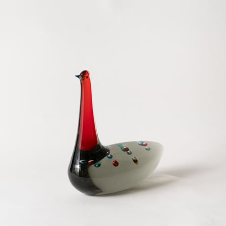 crimson-necked bird