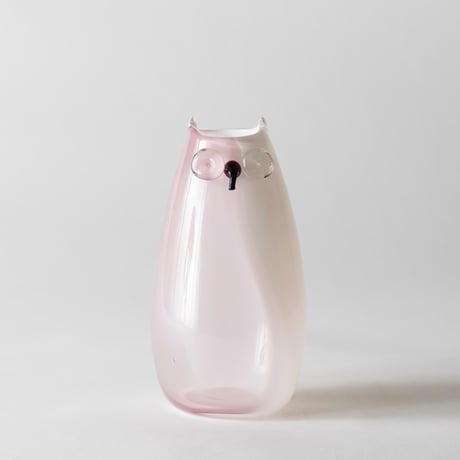 glass owl vase