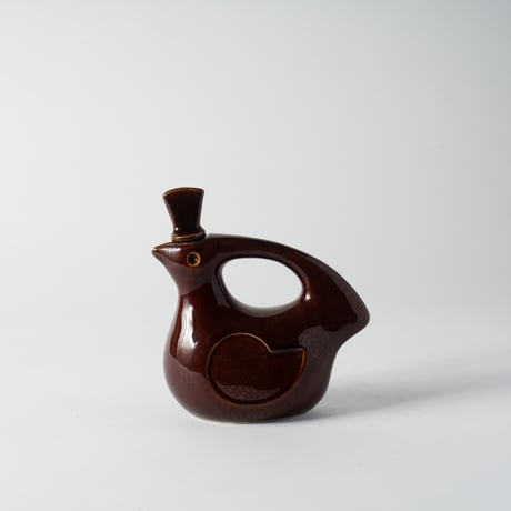 crested bird bottle