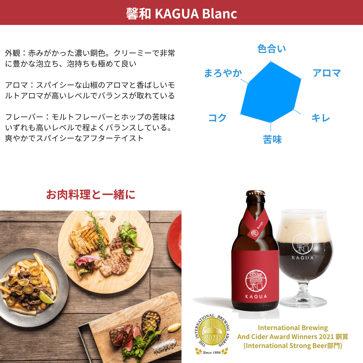 馨和 KAGUA Blanc／Rouge【6本セット】 | Far Yeast Brewing...