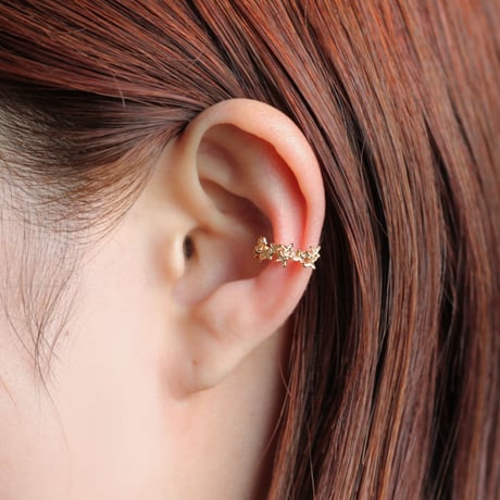 金木犀のイヤーカフ・S size / Osmanthus flowers ear cuff - S size -