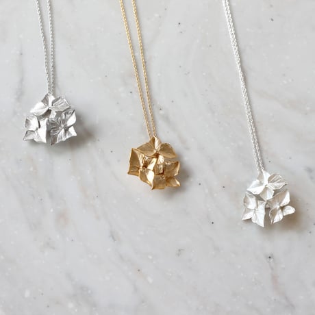 紫陽花のネックレス / Hydrangea necklace