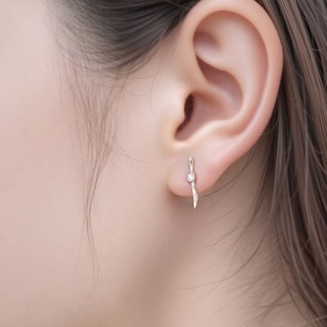 K10 Branche bar stud earrings