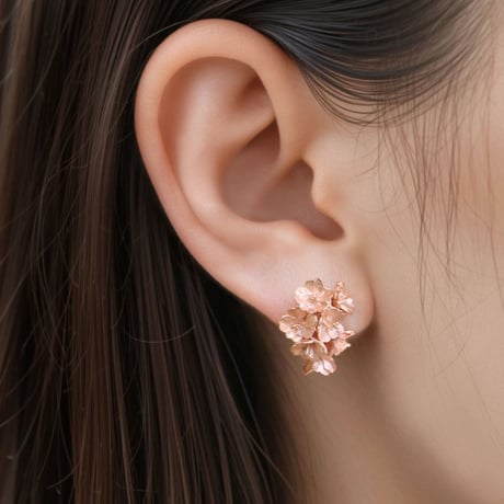 Bloomy sakura earrings