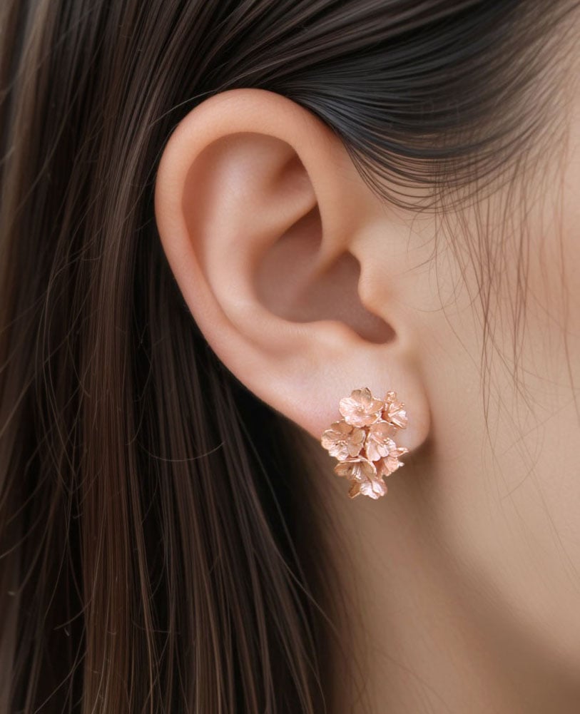 rooou✩さま専用♡elegant flower ピアス イヤリング Bloomy sakura earrings | atelier mozu