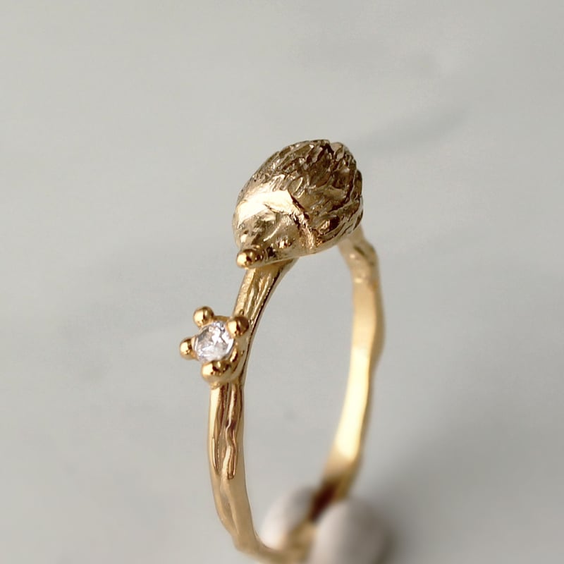 ハリネズミのリング | atelier mozu