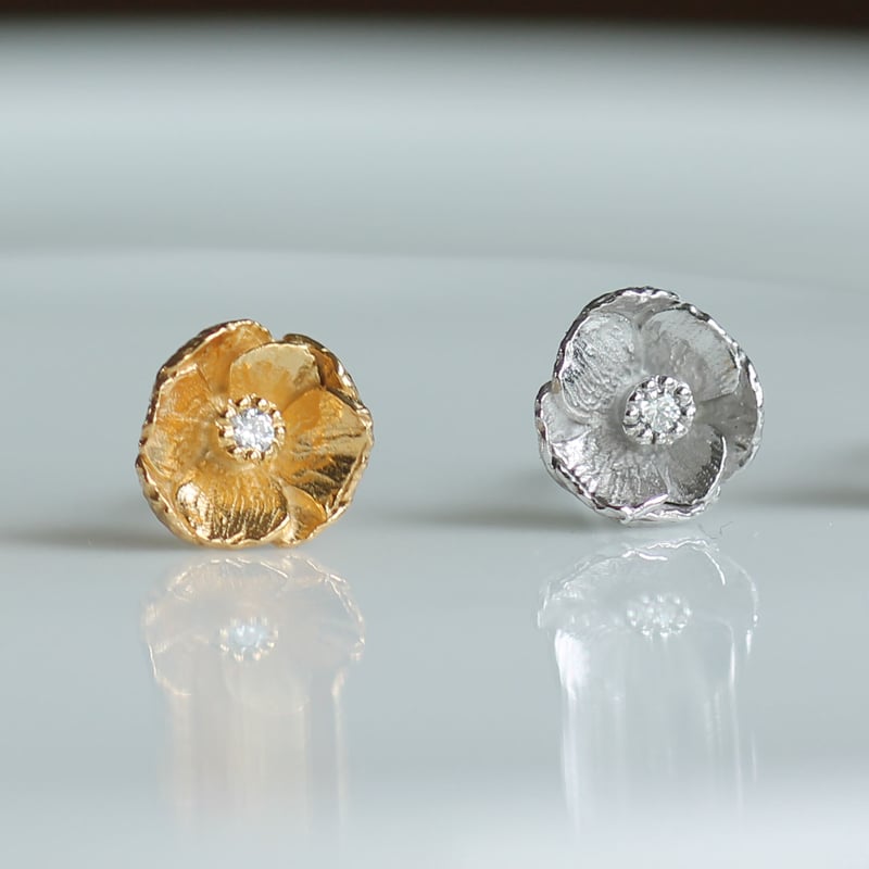 アネモネのピアス / Anemone earrings | atelier mozu