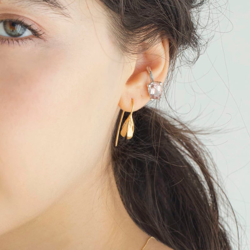 ピアス maumaumaus もうすぐひらくつぼみのピアス / Earrings of a flower bud about