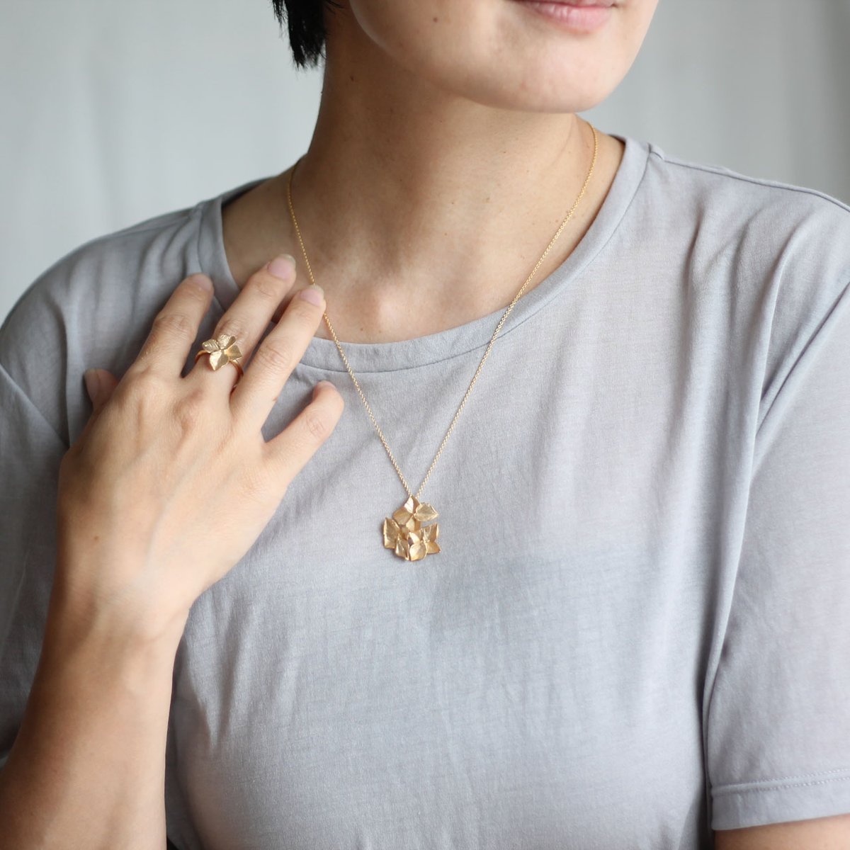 紫陽花のネックレス / Hydrangea necklace | atelier mozu