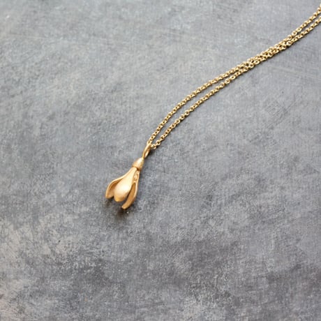 スノードロップのネックレス / Snowdrop necklace