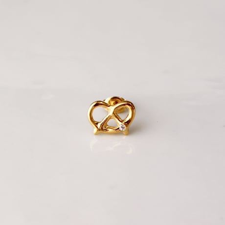 プレッツェルのピアス single / Pretzel single earring
