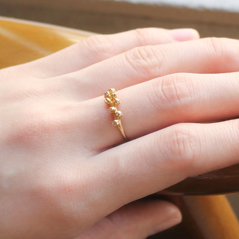 【NOJESS】 k10YG ミモザ リング 7号 NOJESS】 k10YG ミモザ リング 7号 NOJESS】 k10YG ミモザ リング 7号