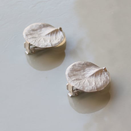 ユーカリのイヤリング / Eucalyptus clip on earrings