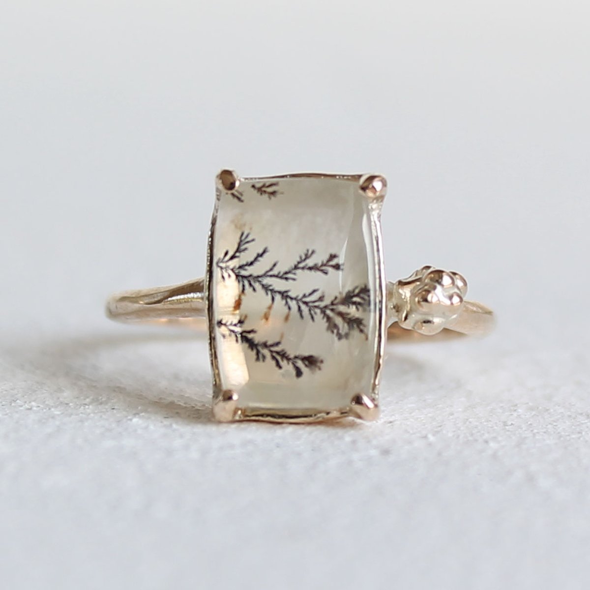K10YG ring デンドリティッククオーツ | atelier mozu K10YG ring デンドリティッククオーツ | atelier mozu