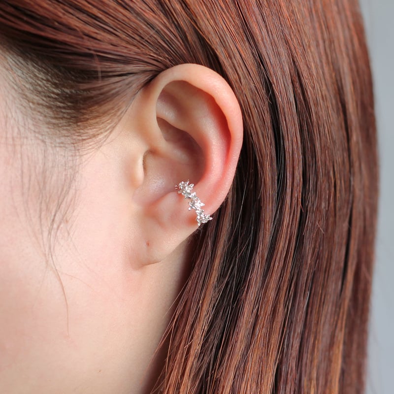 金木犀のイヤーカフ・L size / Osmanthus flowers ear cuff -