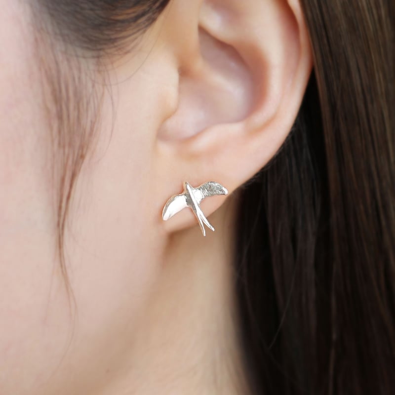 つばめのピアス / Swallow earrings | atelier mozu