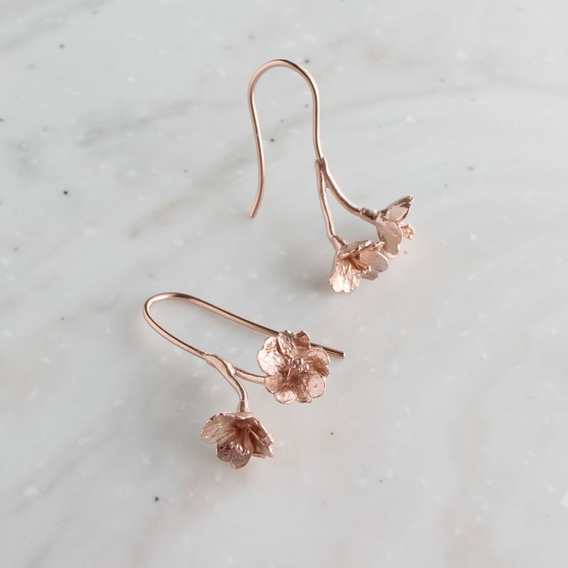 胴吹きさくらのピアス / Doubuki Sakura Earrings | atelier 胴吹きさくらのピアス / Doubuki Sakura Earrings | atelier