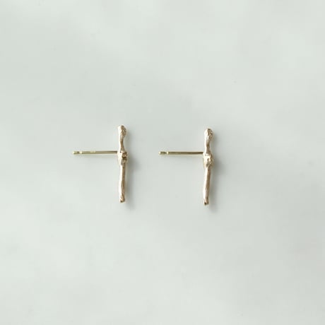 K10 Branche bar stud earrings