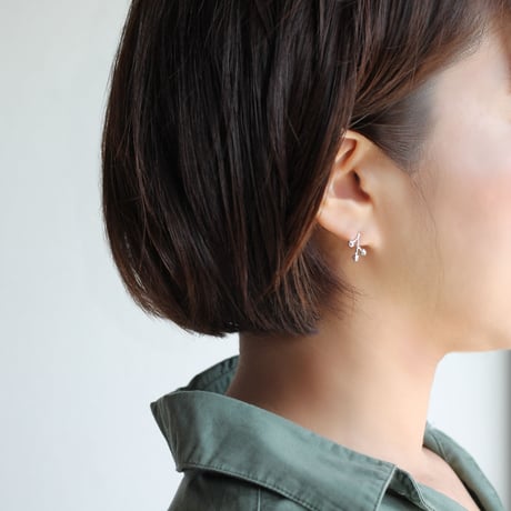 ミモザのピアス / Mimosa earrings