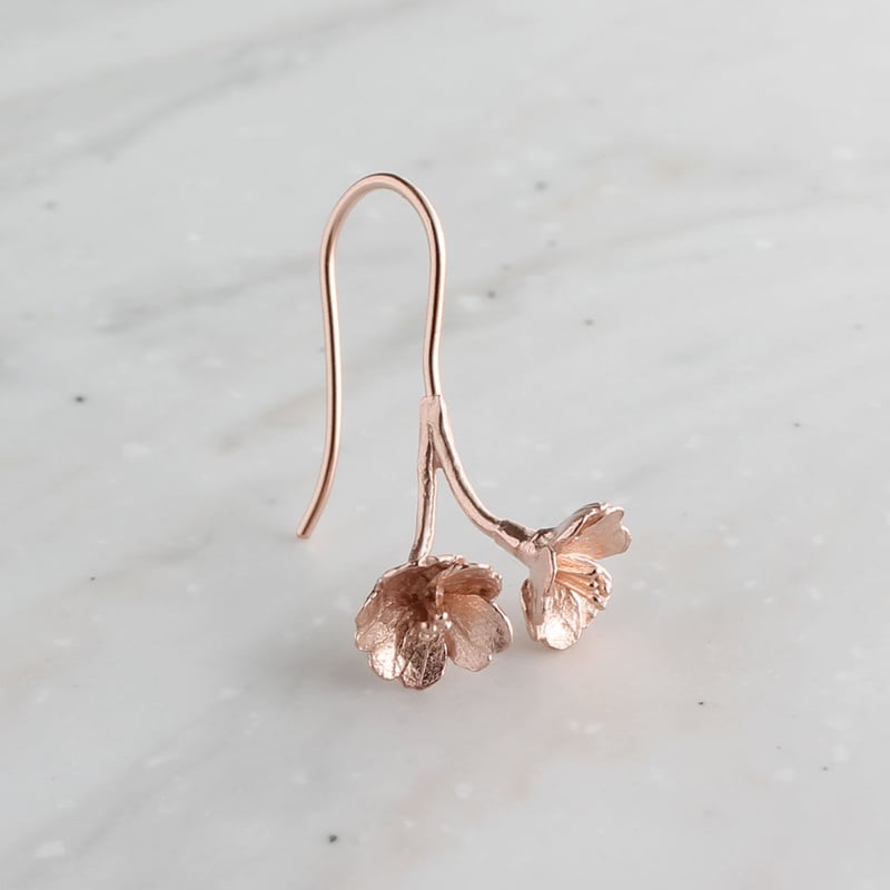 胴吹きさくらのピアス / Doubuki Sakura Earrings | atelier 胴吹きさくらのピアス / Doubuki Sakura Earrings | atelier
