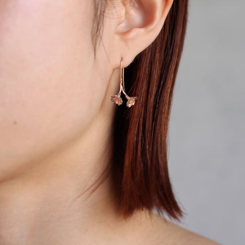 胴吹きさくらのピアス / Doubuki Sakura Earrings | atelier 胴吹きさくらのピアス / Doubuki Sakura Earrings | atelier