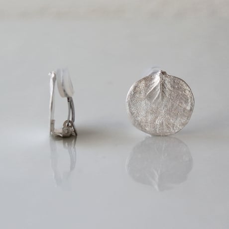 ユーカリのイヤリング / Eucalyptus clip on earrings