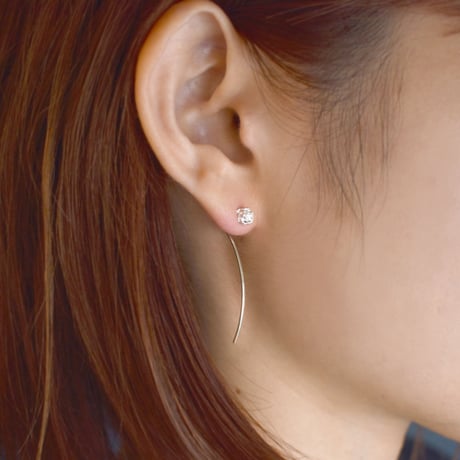 シロツメクサのピアス / White clover earrings