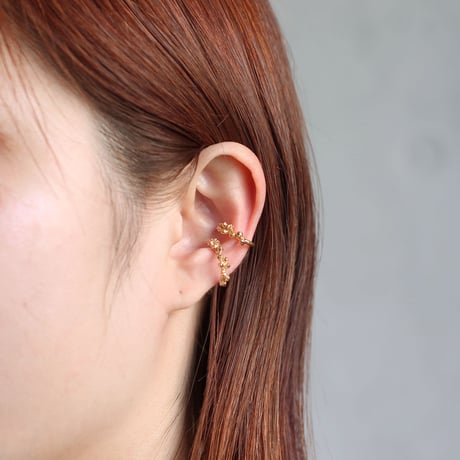 ミモザのイヤーカフ・L size / Mimosa ear cuff - L size -