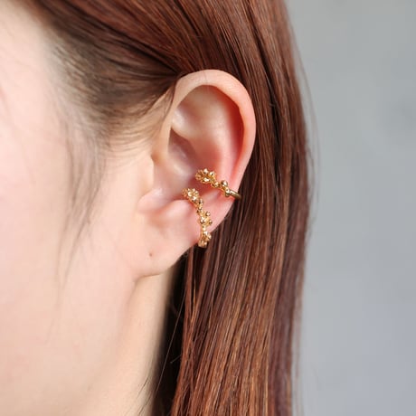 ミモザのイヤーカフ・L size / Mimosa ear cuff - L size -