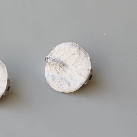 ユーカリのイヤリング / Eucalyptus clip on earrings